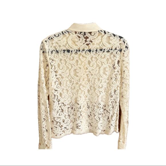 JIGSAW Lace Button Down Shirt - Picture 3 of 5